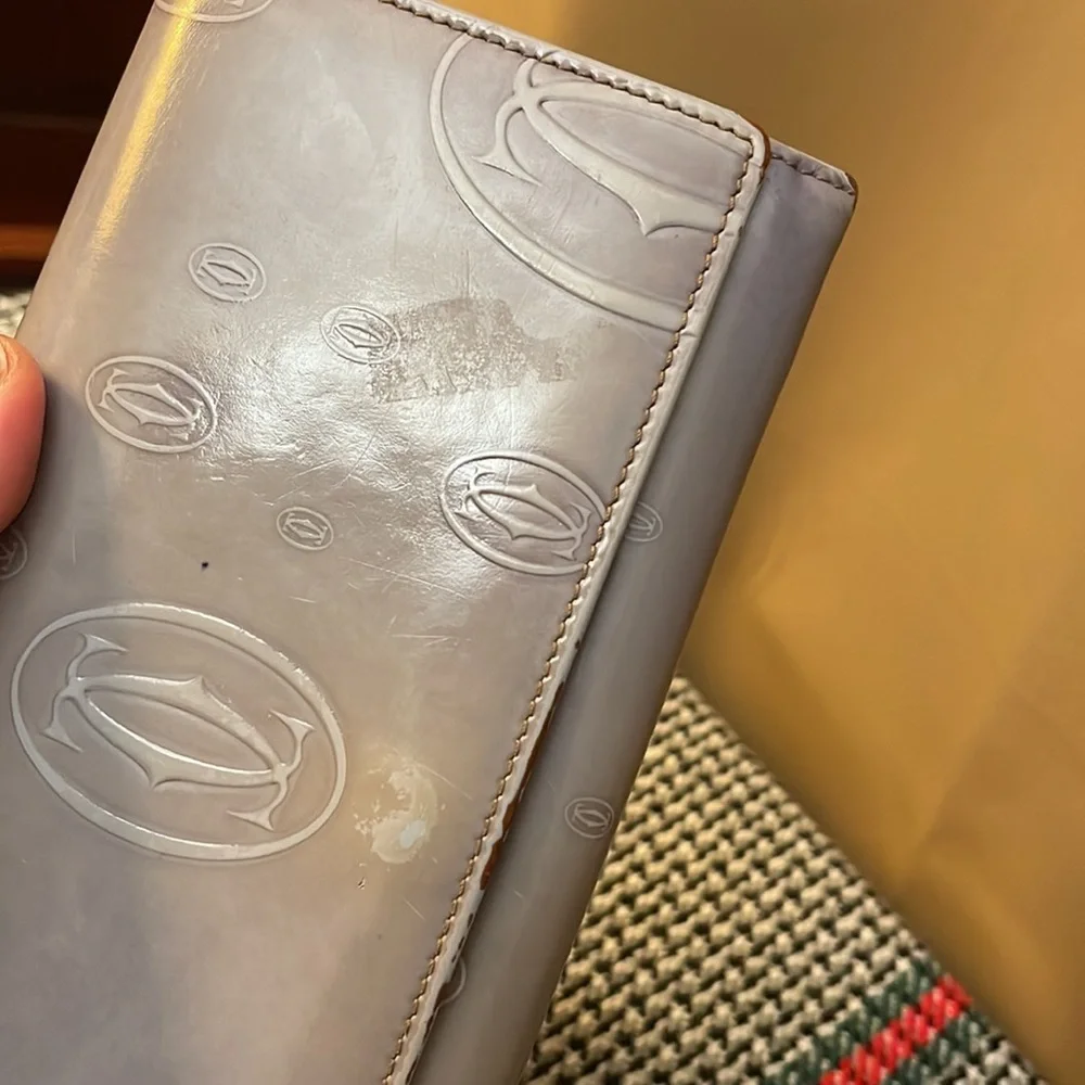 Authentic Cartier Happy Birthday Enamel Long Wallet